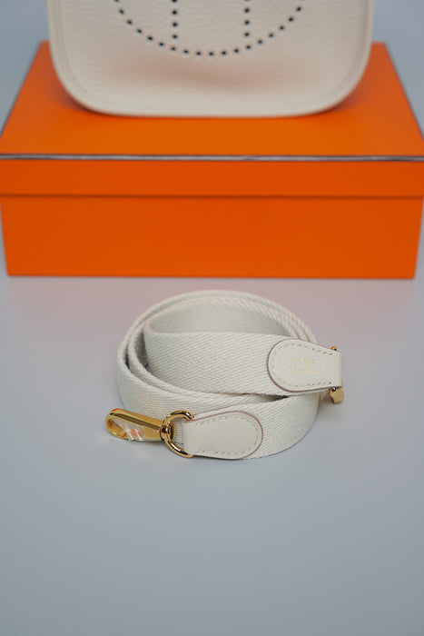 Hermes Mini Evelyne Short in Beton Ghw (Brand New)