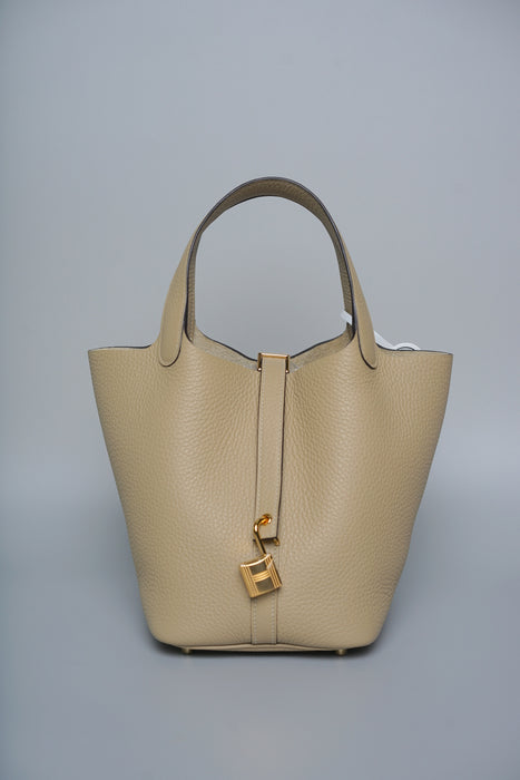 Hermes Picotin 18 in Trench Ghw (Brand New)