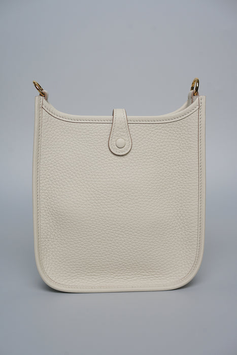 Hermes Mini Evelyne Short in Beton Ghw (Brand New)