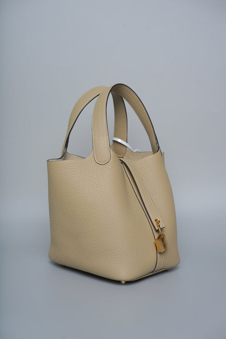 Hermes Picotin 18 in Trench Ghw (Brand New)