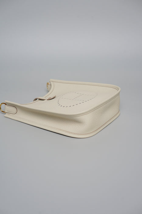Hermes Mini Evelyne Short in Beton Ghw (Brand New)