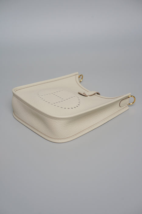 Hermes Mini Evelyne Short in Beton Ghw (Brand New)