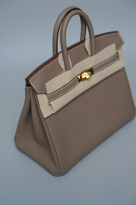 Hermes Birkin 25 in Etoupe Togo Ghw (Brand New)