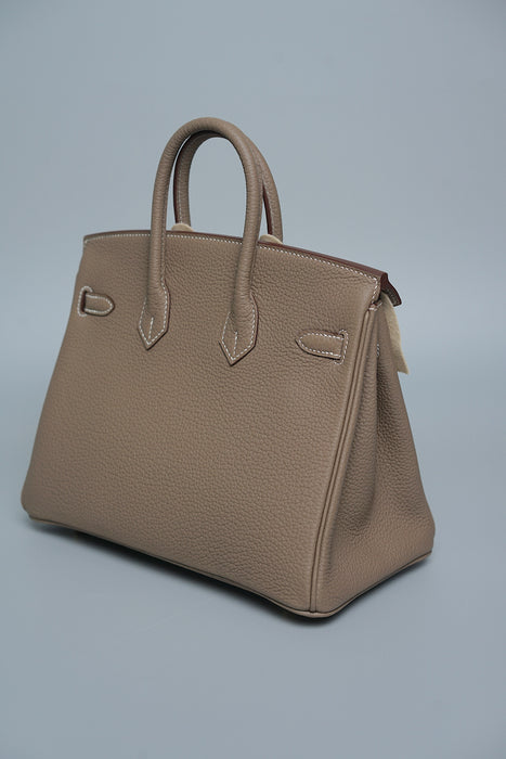Hermes Birkin 25 in Etoupe Togo Ghw (Brand New)