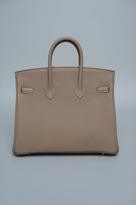 Hermes Birkin 25 in Etoupe Togo Ghw (Brand New)
