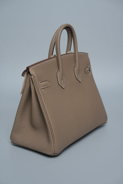 Hermes Birkin 25 in Etoupe Togo Ghw (Brand New)