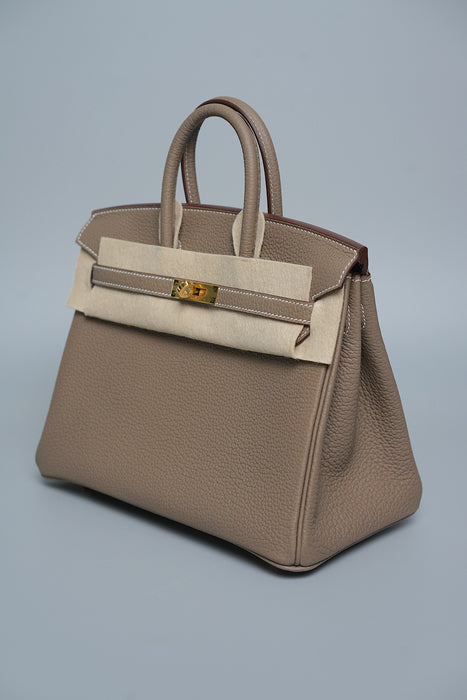 Hermes Birkin 25 in Etoupe Togo Ghw (Brand New)