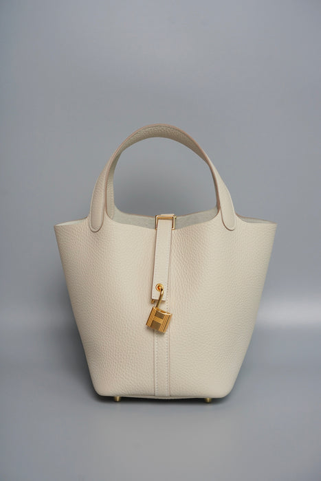 Hermes Picotin 18 in Craie (Brand new)