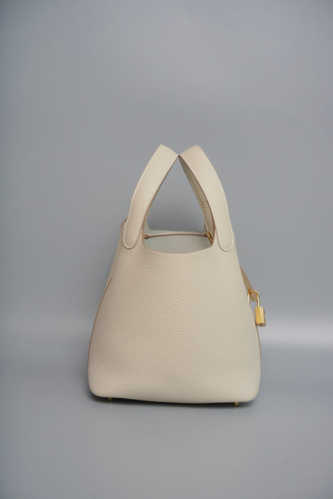 Hermes Picotin 18 in Craie (Brand new)