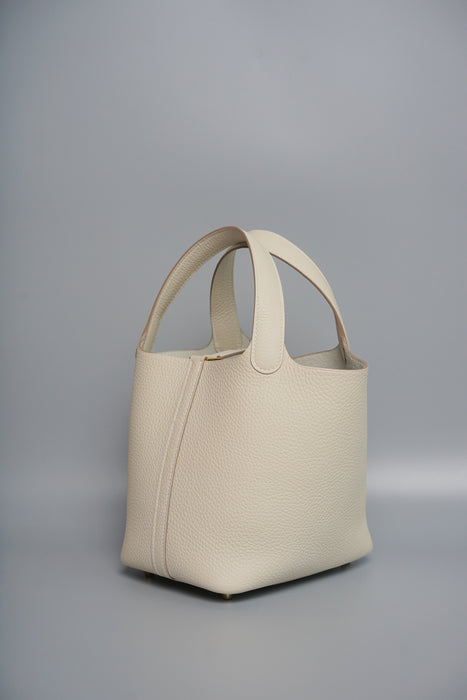 Hermes Picotin 18 in Craie (Brand new)