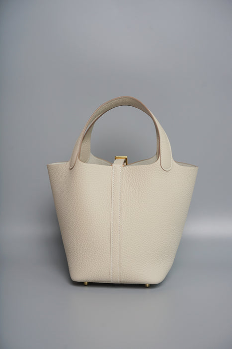 Hermes Picotin 18 in Craie (Brand new)