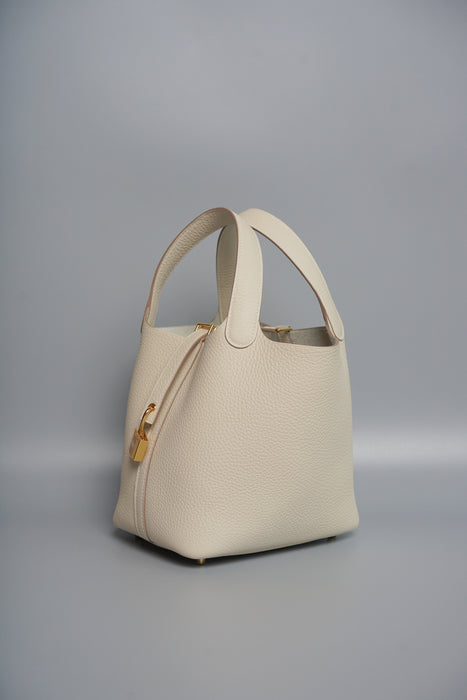 Hermes Picotin 18 in Craie (Brand new)