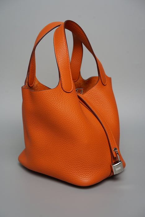 Hermes Picotin 18 in Orange Phw