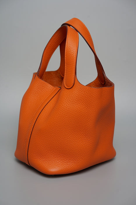 Hermes Picotin 18 in Orange Phw
