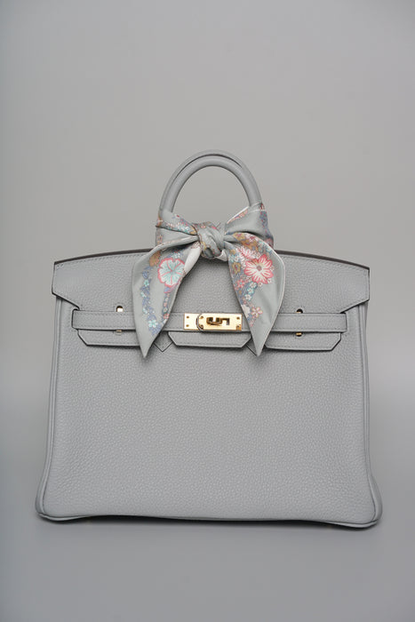 Hermes Birkin 25 in Blue Glacier Epsom Phw (Brand New)