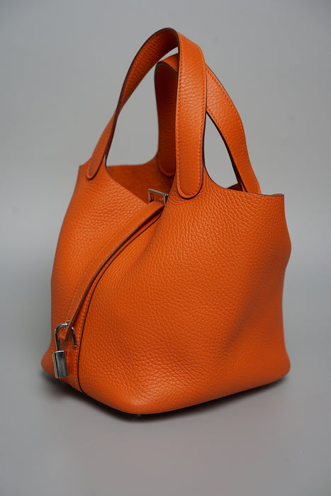 Hermes Picotin 18 in Orange Phw
