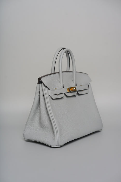 Hermes Birkin 25 in Blue Glacier Epsom Phw (Brand New)