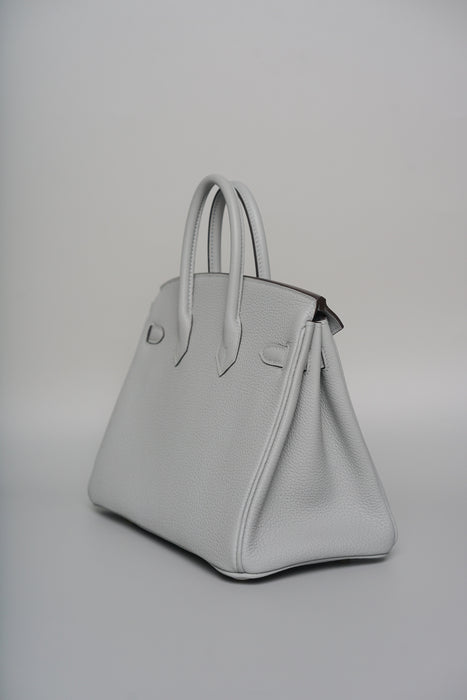 Hermes Birkin 25 in Blue Glacier Epsom Phw (Brand New)