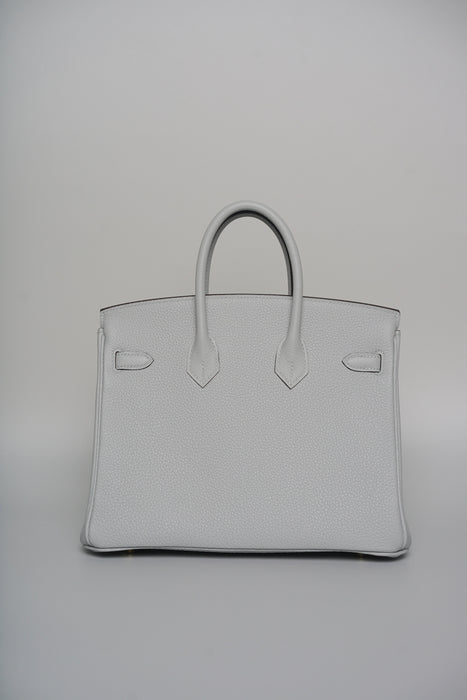 Hermes Birkin 25 in Blue Glacier Epsom Phw (Brand New)