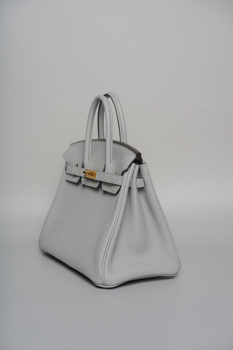 Hermes Birkin 25 in Blue Glacier Epsom Phw (Brand New)