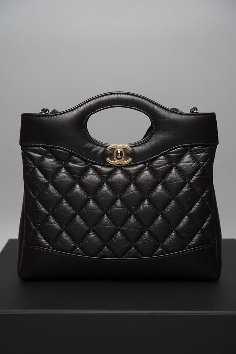 Chanel 23A 31 Mini Tote in Black Lambskin (Brand New)