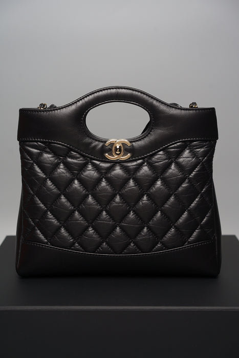 Chanel 23A 31 Mini Tote in Black Lambskin (Brand New)