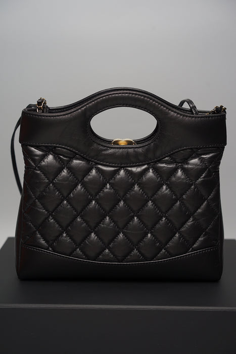 Chanel 23A 31 Mini Tote in Black Lambskin (Brand New)