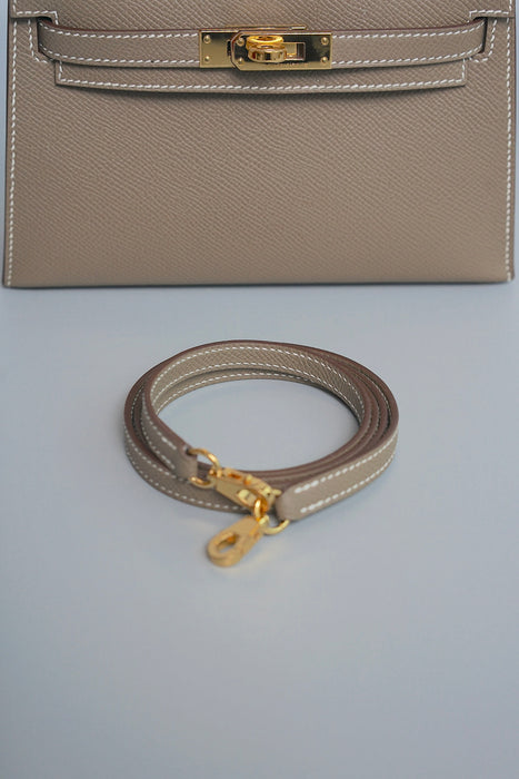 Hermes Kelly 20 in Etoupe Epsom Ghw
