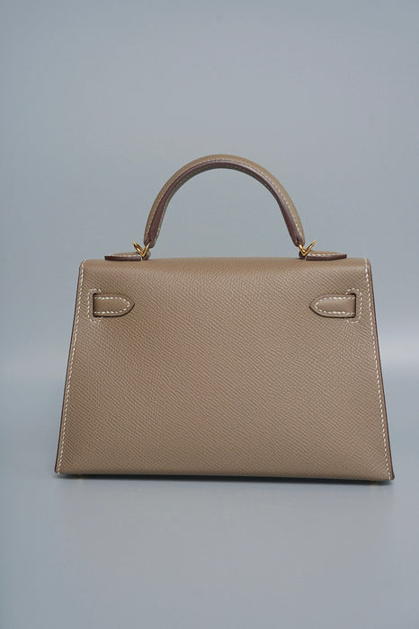 Hermes Kelly 20 in Etoupe Epsom Ghw