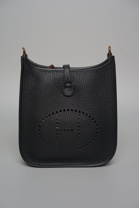 Hermes Mini Evelyne in Noir Ghw (Brand New)