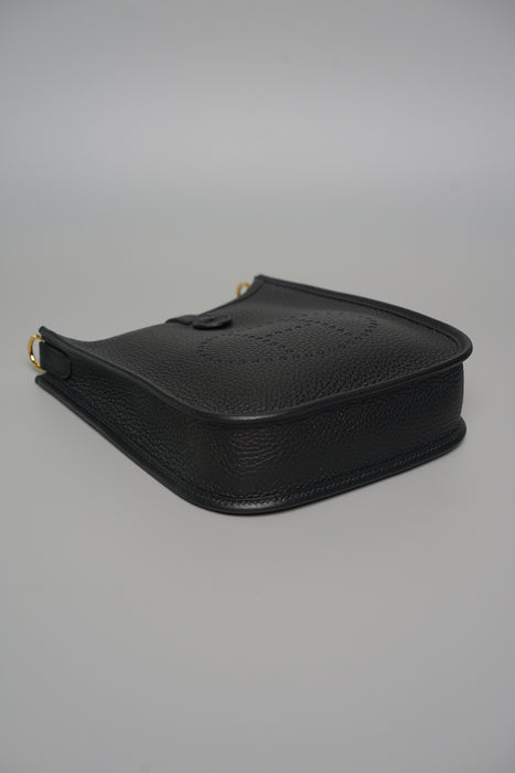 Hermes Mini Evelyne in Noir Ghw (Brand New)