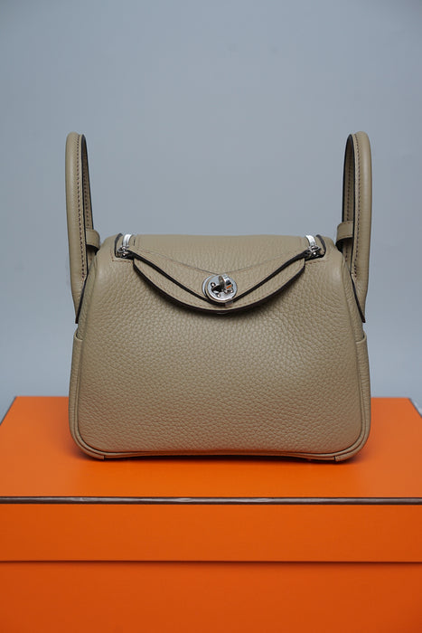 Hermes Mini Lindy II in Beige Marfa Phw (Brand New)