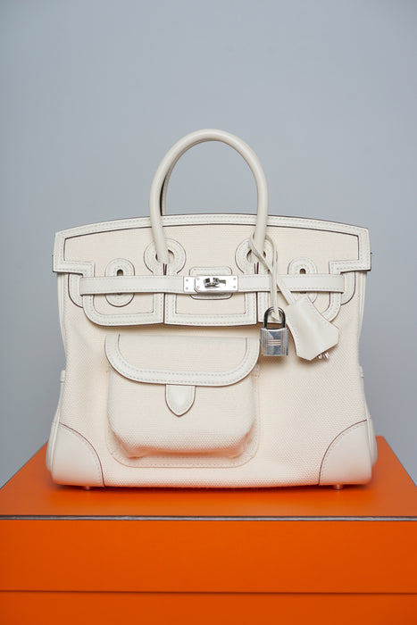 Hermes Birkin 25 Cargo in Nata Phw