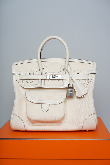Hermes Birkin 25 Cargo in Nata Phw