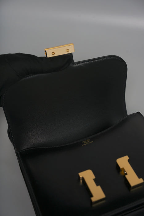 Hermes Constance 18 in Black Box Ghw (Brand New)