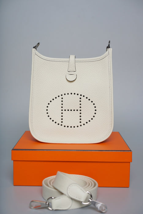 Hermes Mini Evelyne in Cream Phw (Brand New)