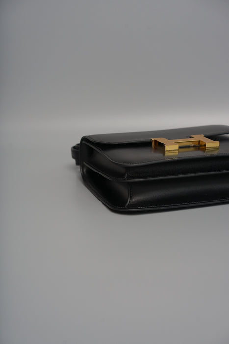 Hermes Constance 18 in Black Box Ghw (Brand New)