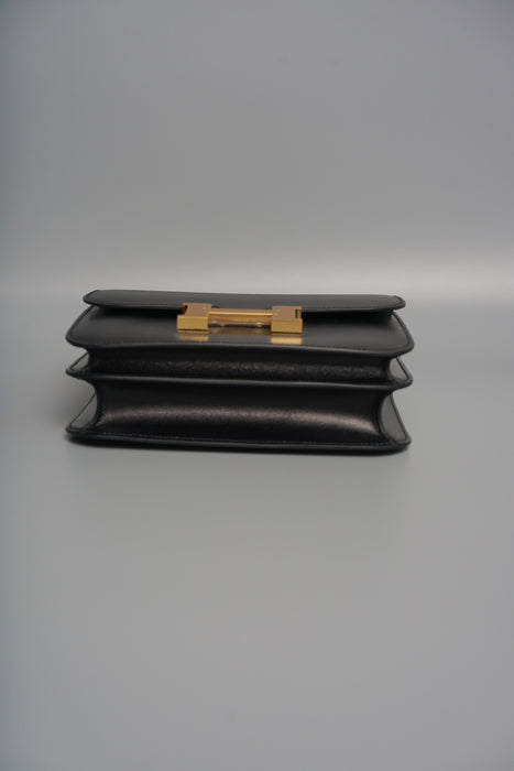 Hermes Constance 18 in Black Box Ghw (Brand New)