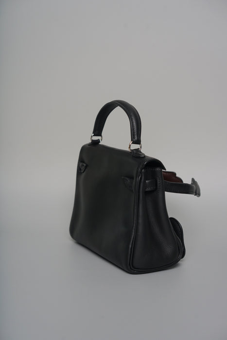 Hermes Kelly Doll in Qianxi Black/ Chocolate Gulliver Phw