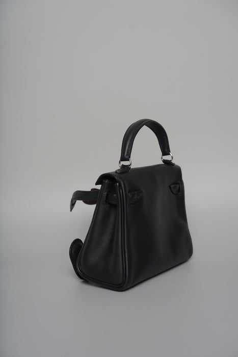 Hermes Kelly Doll in Qianxi Black/ Chocolate Gulliver Phw