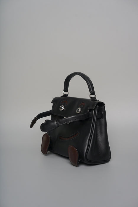 Hermes Kelly Doll in Qianxi Black/ Chocolate Gulliver Phw