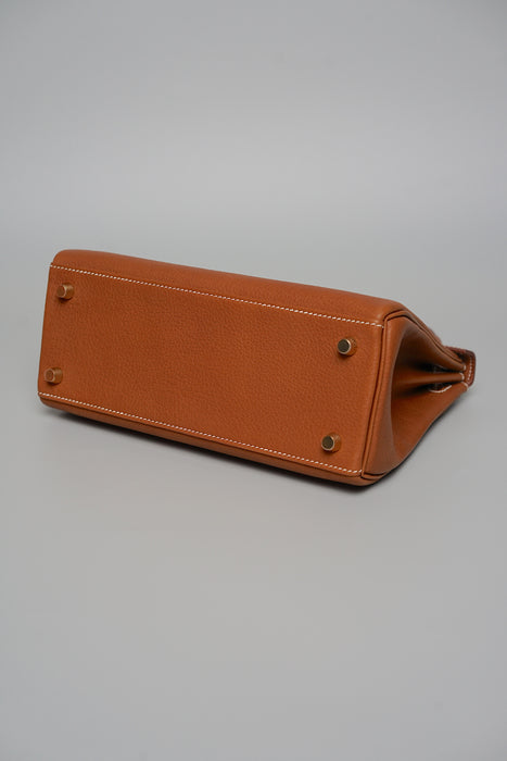 Hermes Kelly Retourne 25 in Fauve Barenia Ghw (Brand New)