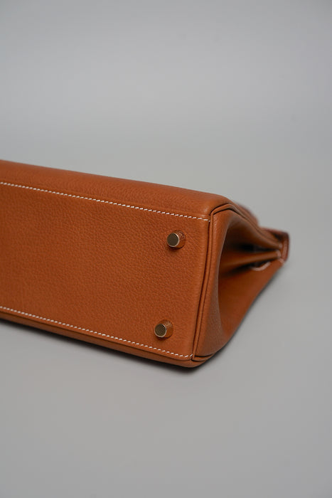Hermes Kelly Retourne 25 in Fauve Barenia Ghw (Brand New)