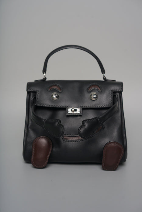 Hermes Kelly Doll in Qianxi Black/ Chocolate Gulliver Phw