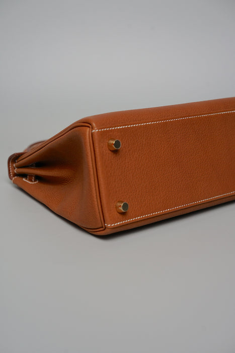 Hermes Kelly Retourne 25 in Fauve Barenia Ghw (Brand New)