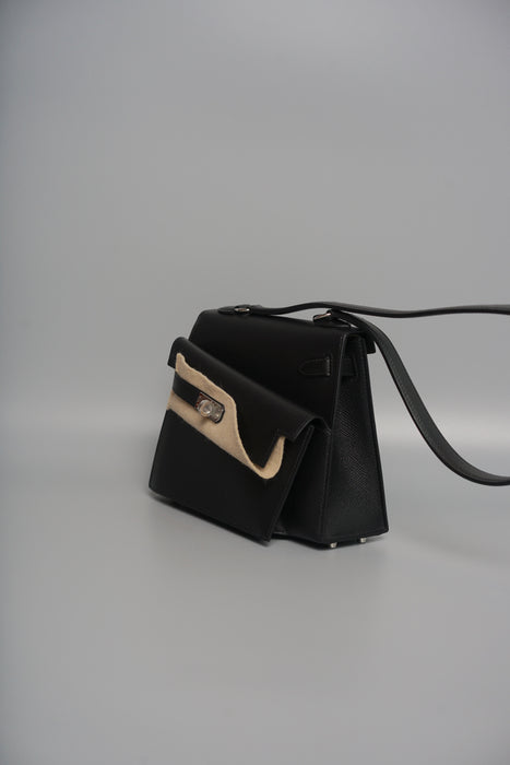 Hermes Kelly Desordre in Black Epsom Phw (Brand New)