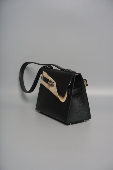 Hermes Kelly Desordre in Black Epsom Phw (Brand New)