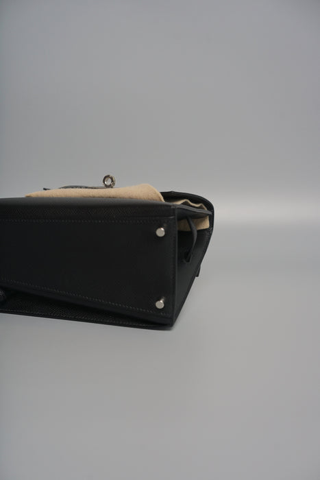 Hermes Kelly Desordre in Black Epsom Phw (Brand New)