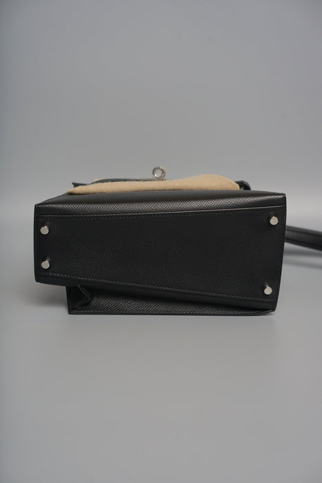 Hermes Kelly Desordre in Black Epsom Phw (Brand New)