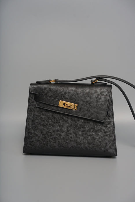 Hermes Kelly Desordre in Black Epsom Ghw (Brand New) (Copy)